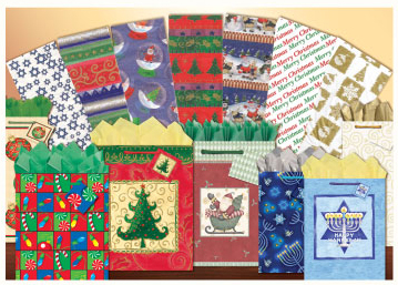 Seasonal Gift Bags and Gift Wrap